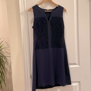 NEW Ann Taylor Navy Sleeveless Dress